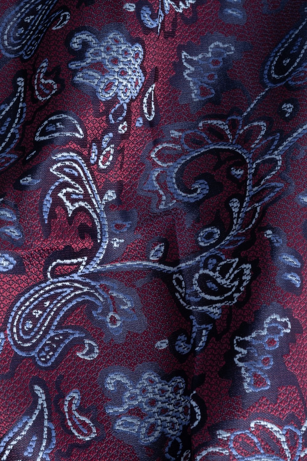 Cavani - Ensemble de cravate Paisley vin marine - Gentleman