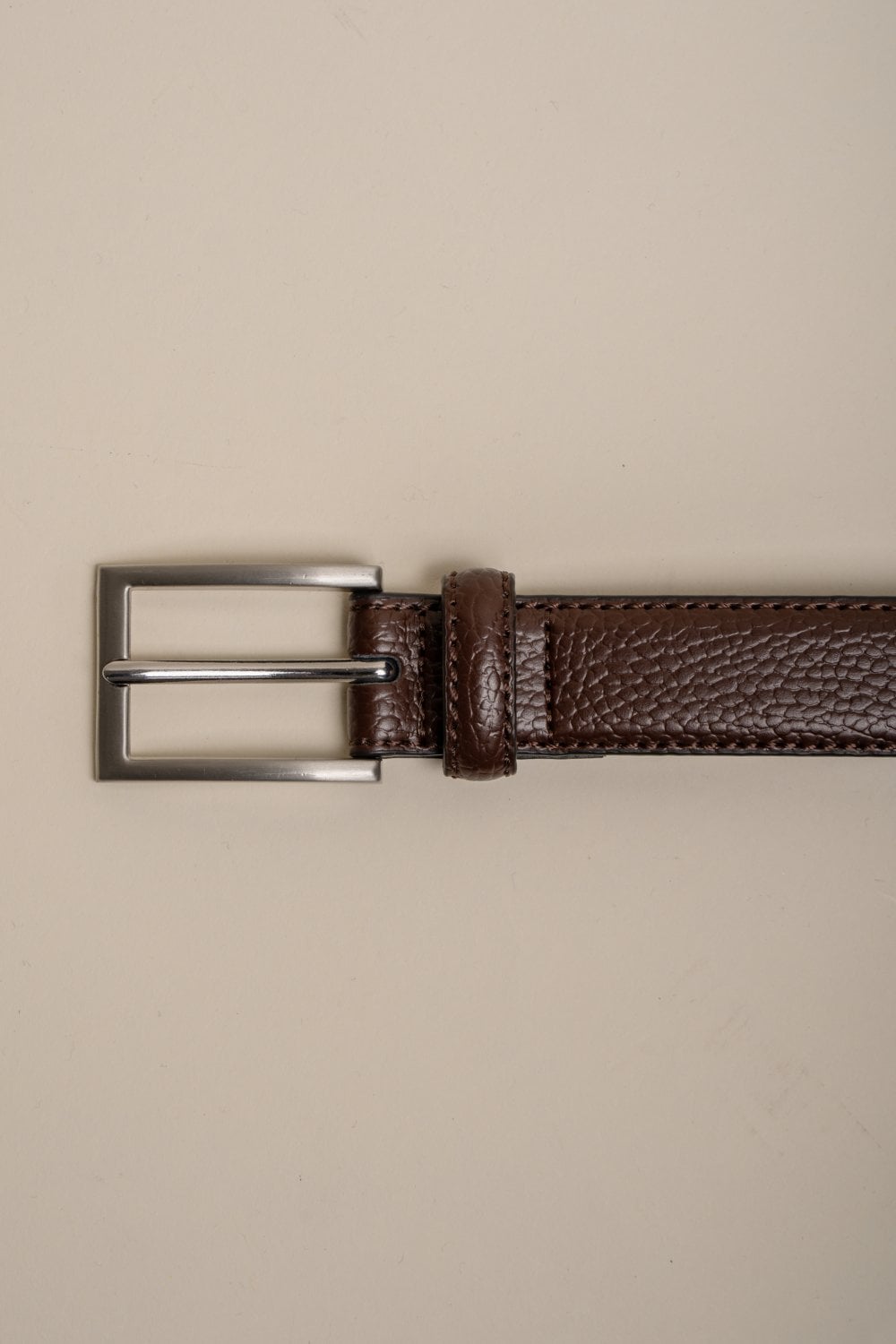 Ceinture en cuir Cavani marron foncé - Riem