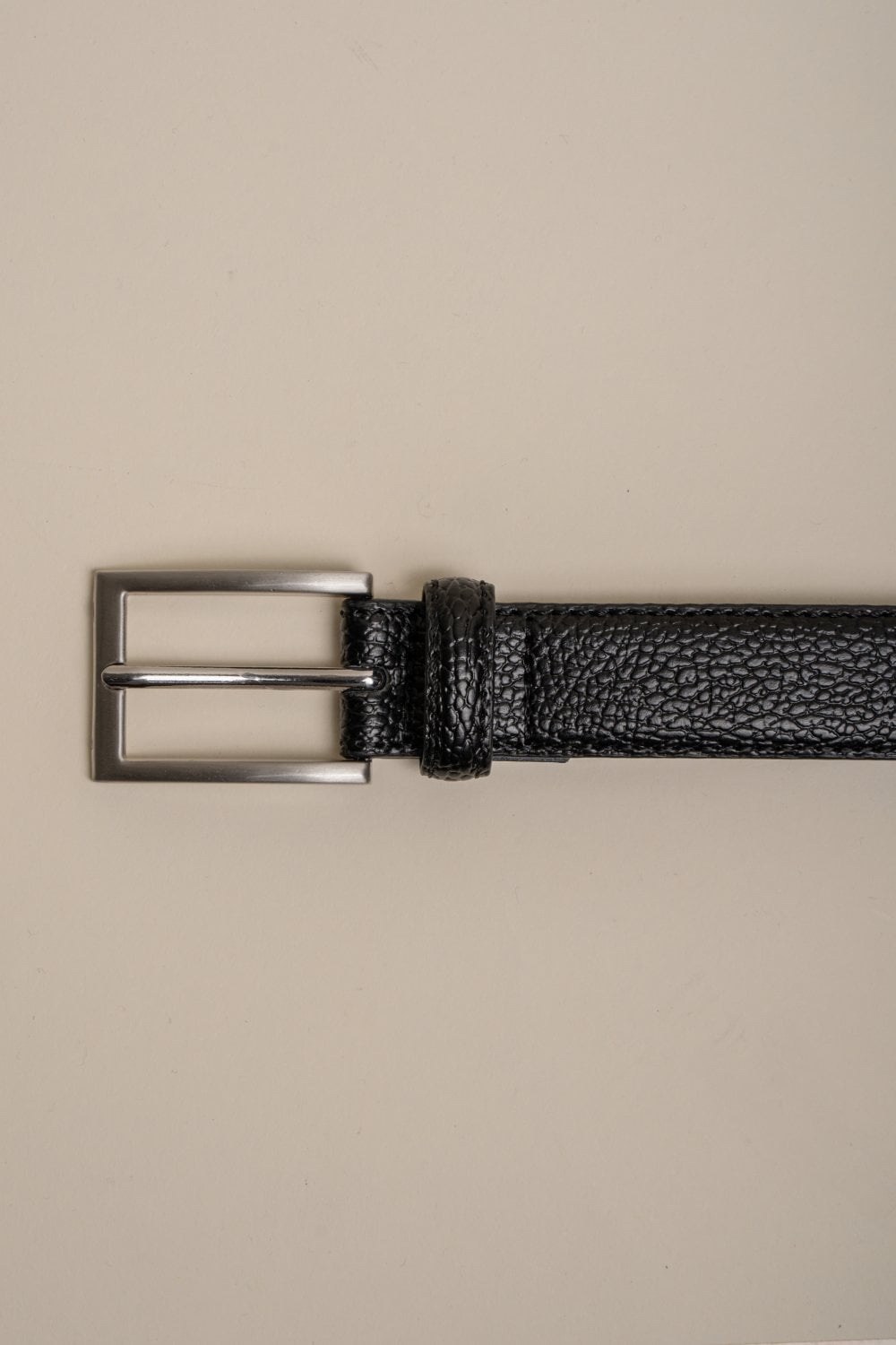 Ceinture en cuir Cavani noire - Riem