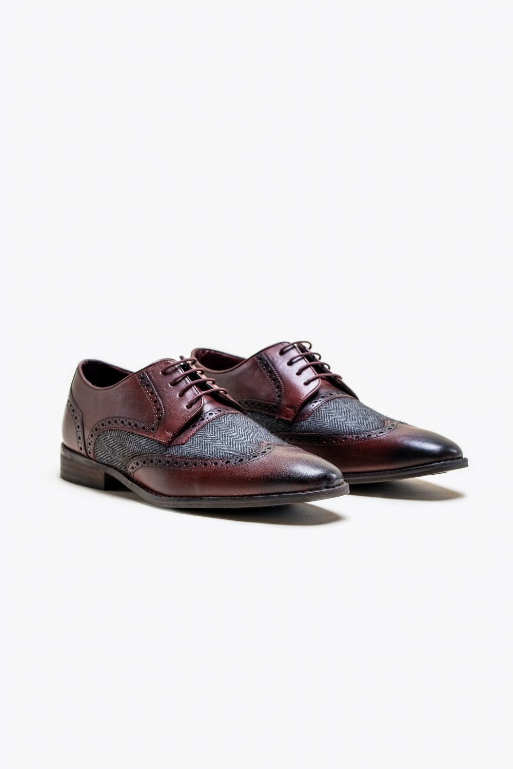 Faro Chaussures Tweed Bordeaux | Cavani Faro Bordeaux