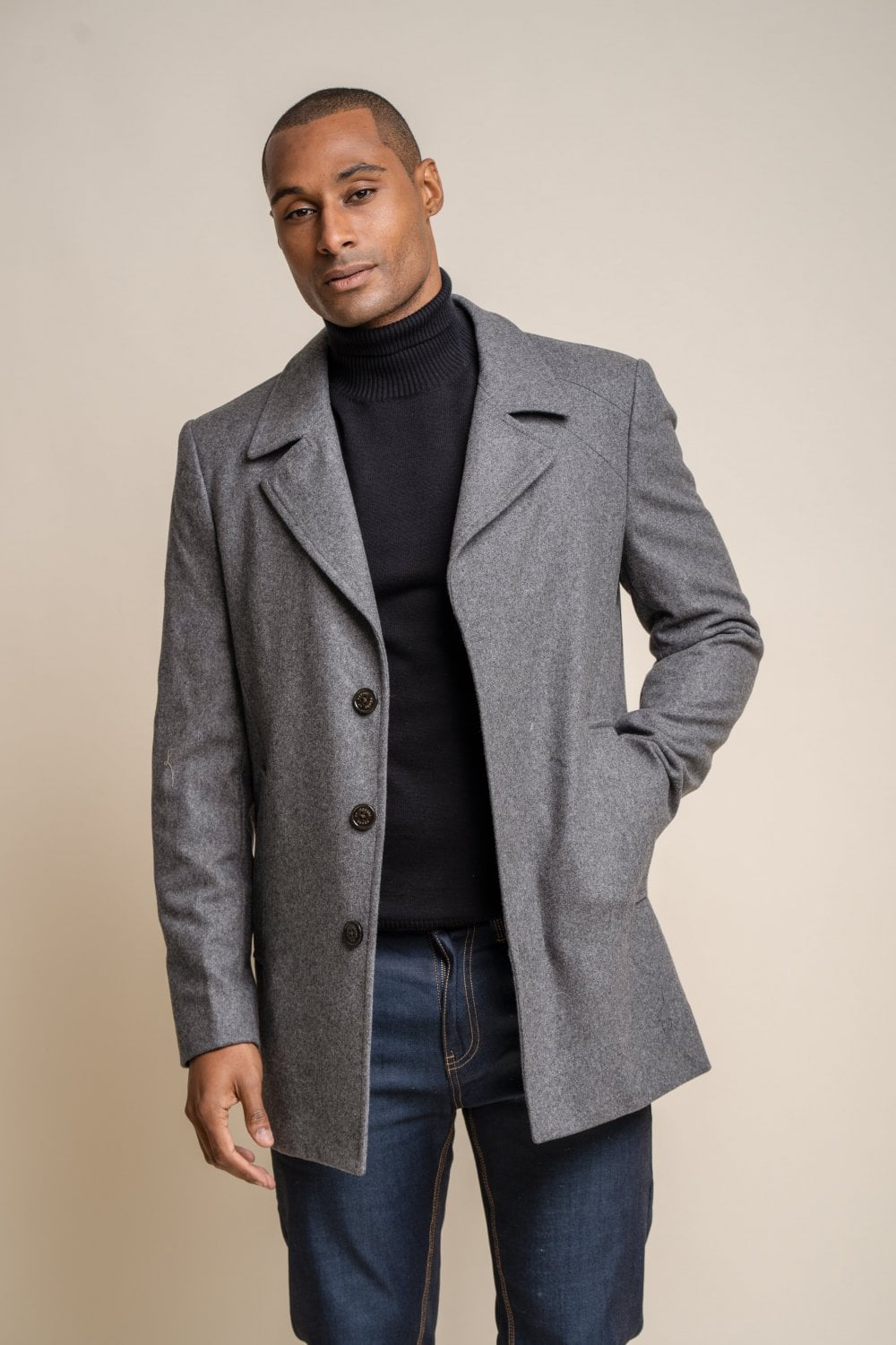 Manteau hommes Nelson - Gris - Cavani - Mantel