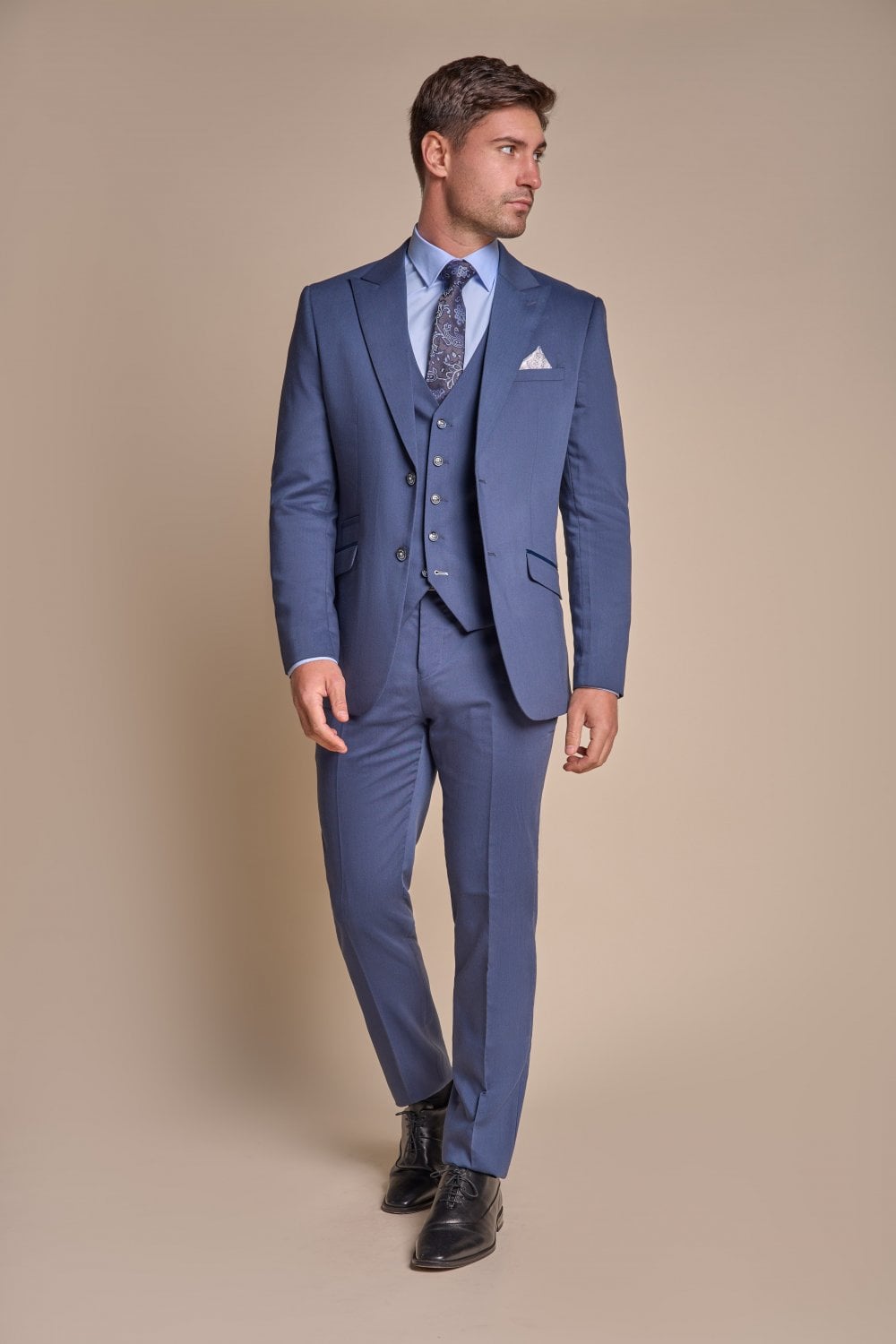 Costume Homme 3 Pièces Bleu - Specter Sarcelle - Driedelig