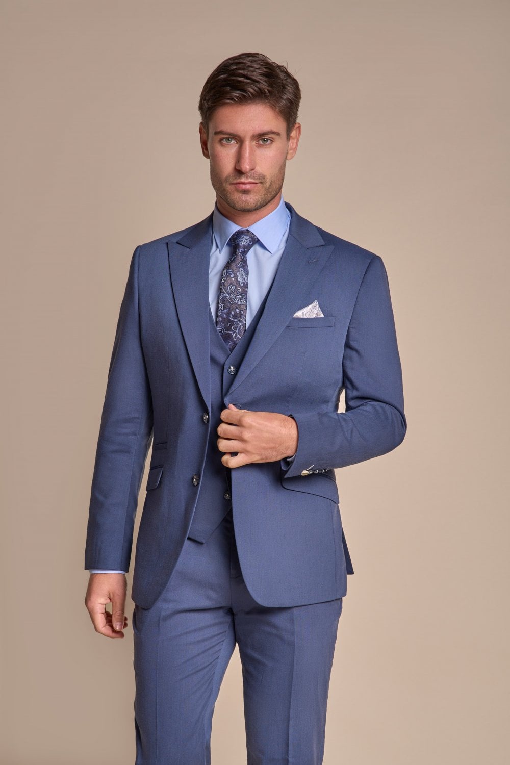 Costume Homme 3 Pièces Bleu - Specter Sarcelle - Driedelig