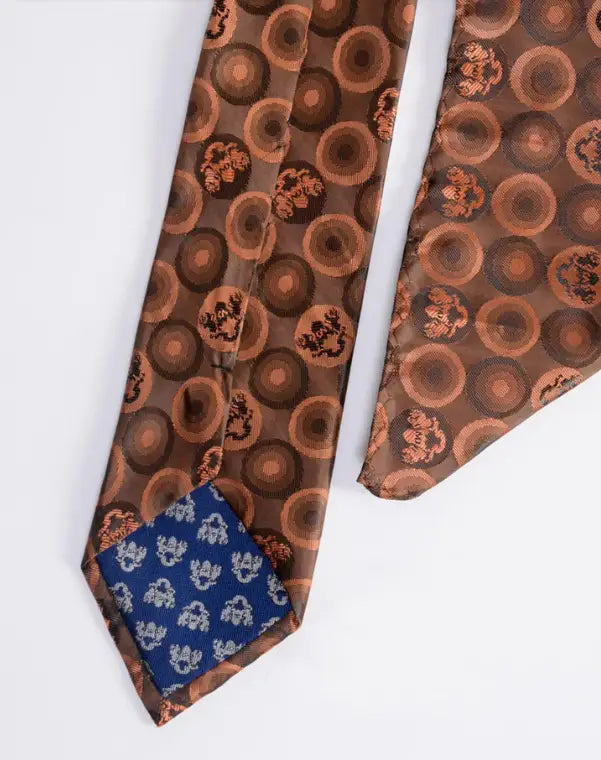 Cravate Gentlemens Bulles Orange de Marc Darcy