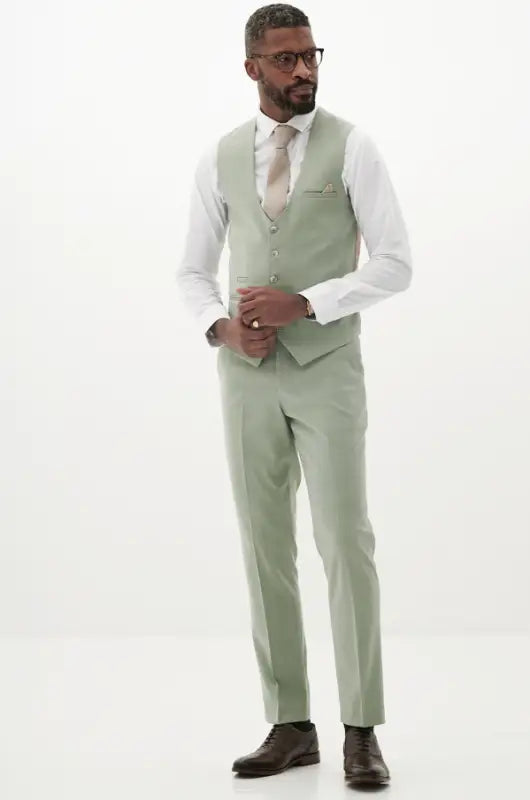 Marc Darcy – Gilet Finley Vert Mousse - Gilet