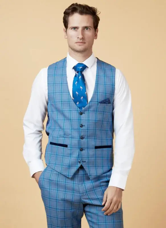 Marc Darcy - Gilet Jose Bleu Ciel