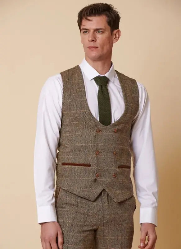 Marc Darcy - Gilet Ted Fauve Croisé