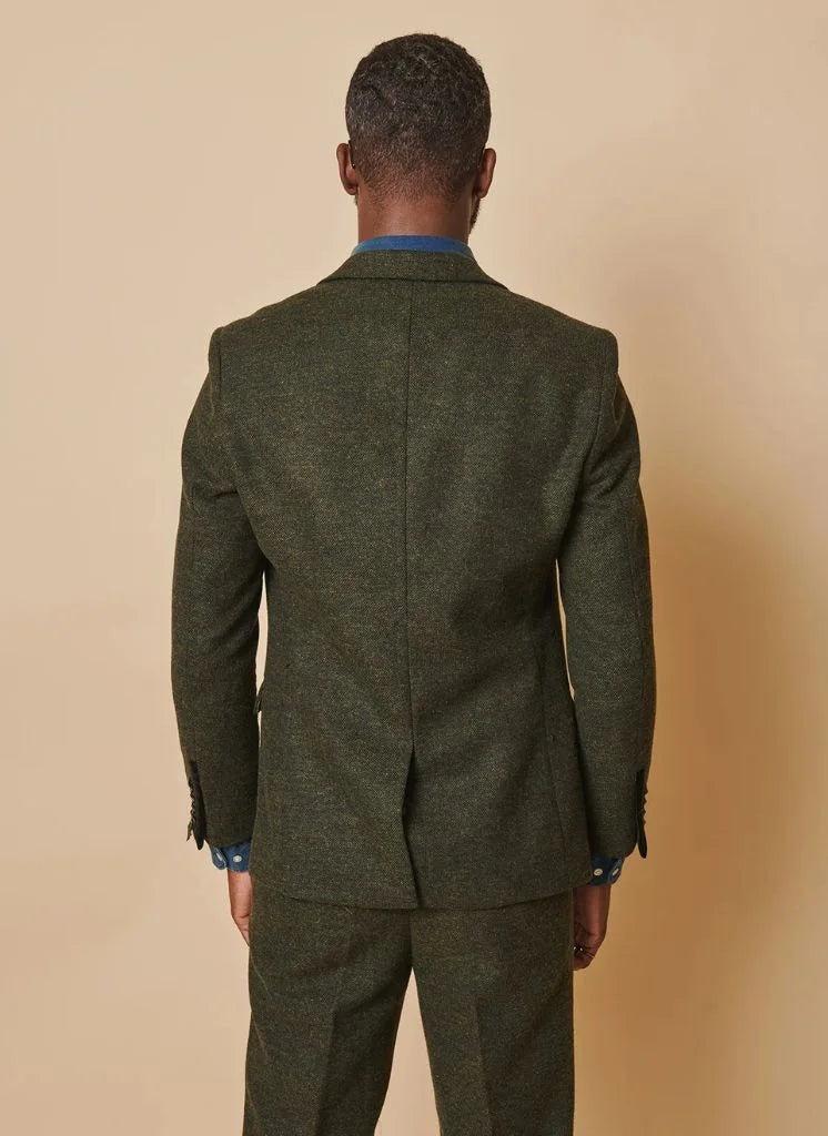 Marc Darcy - Blazer Marlow Tweed Olive 2