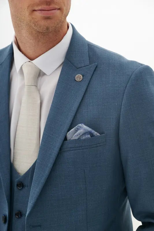 Marc Darcy – Veste Finley Bleu Canard - Colbert