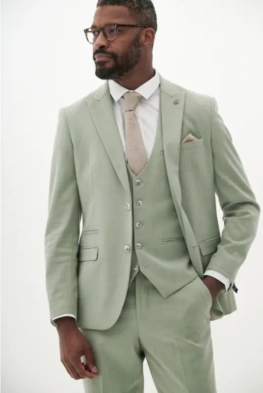 Marc Darcy – Veste Finley Vert Mousse - Colbert