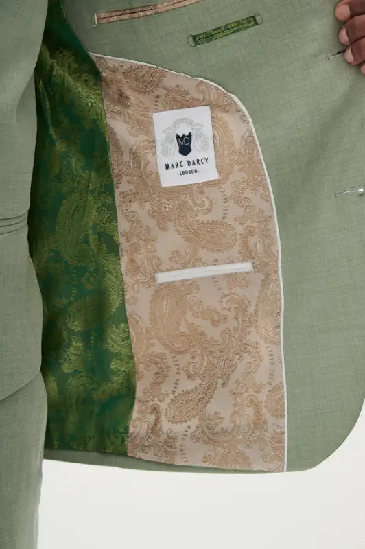 Marc Darcy – Veste Finley Vert Mousse - Colbert