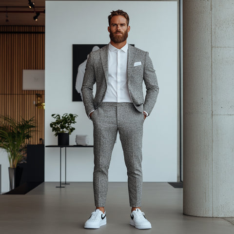 Peut-on porter des baskets avec un costume ?