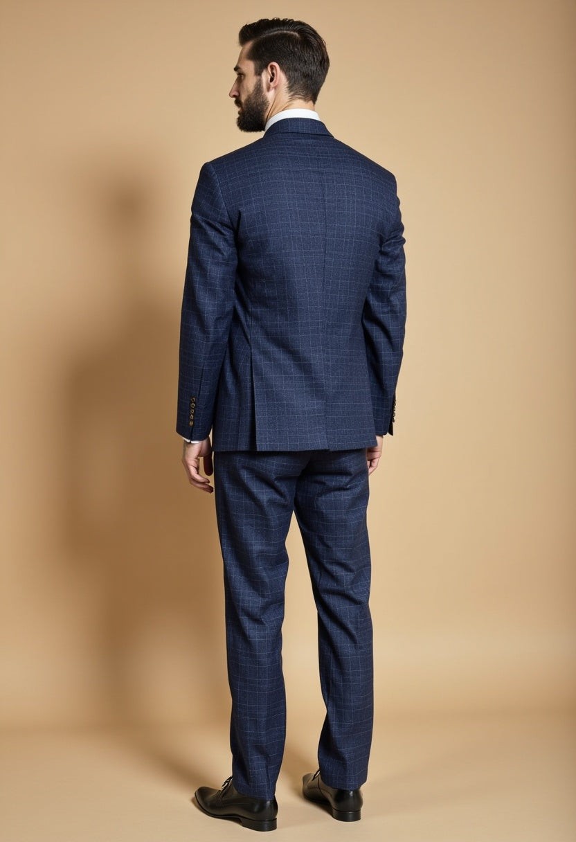CASTLESON Phantom - Costume trois pièces homme bleu marine