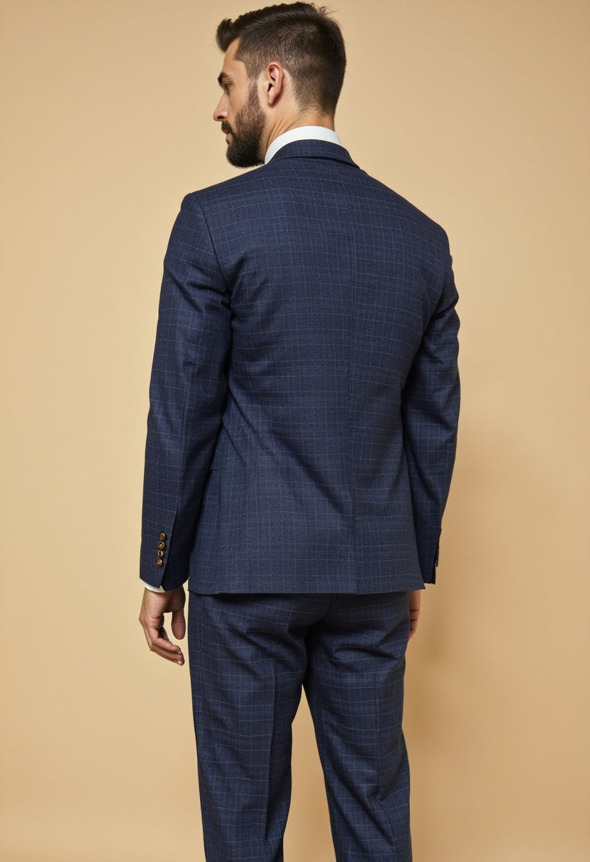 CASTLESON Phantom - Costume trois pièces homme bleu marine