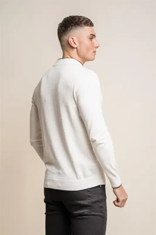 Rio Écru - Pull col roulé Homme - Cavani - Pull col roulé