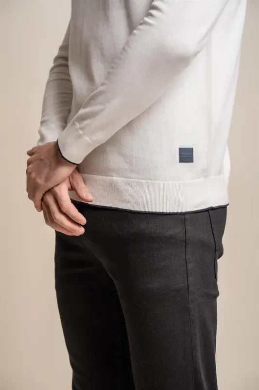 Rio Écru - Pull col roulé Homme - Cavani - Pull col roulé