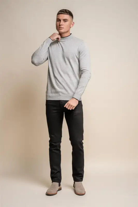Rio Gris - Pull col roulé Homme - Cavani - Pull col roulé