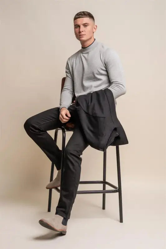 Rio Gris - Pull col roulé Homme - Cavani - Pull col roulé