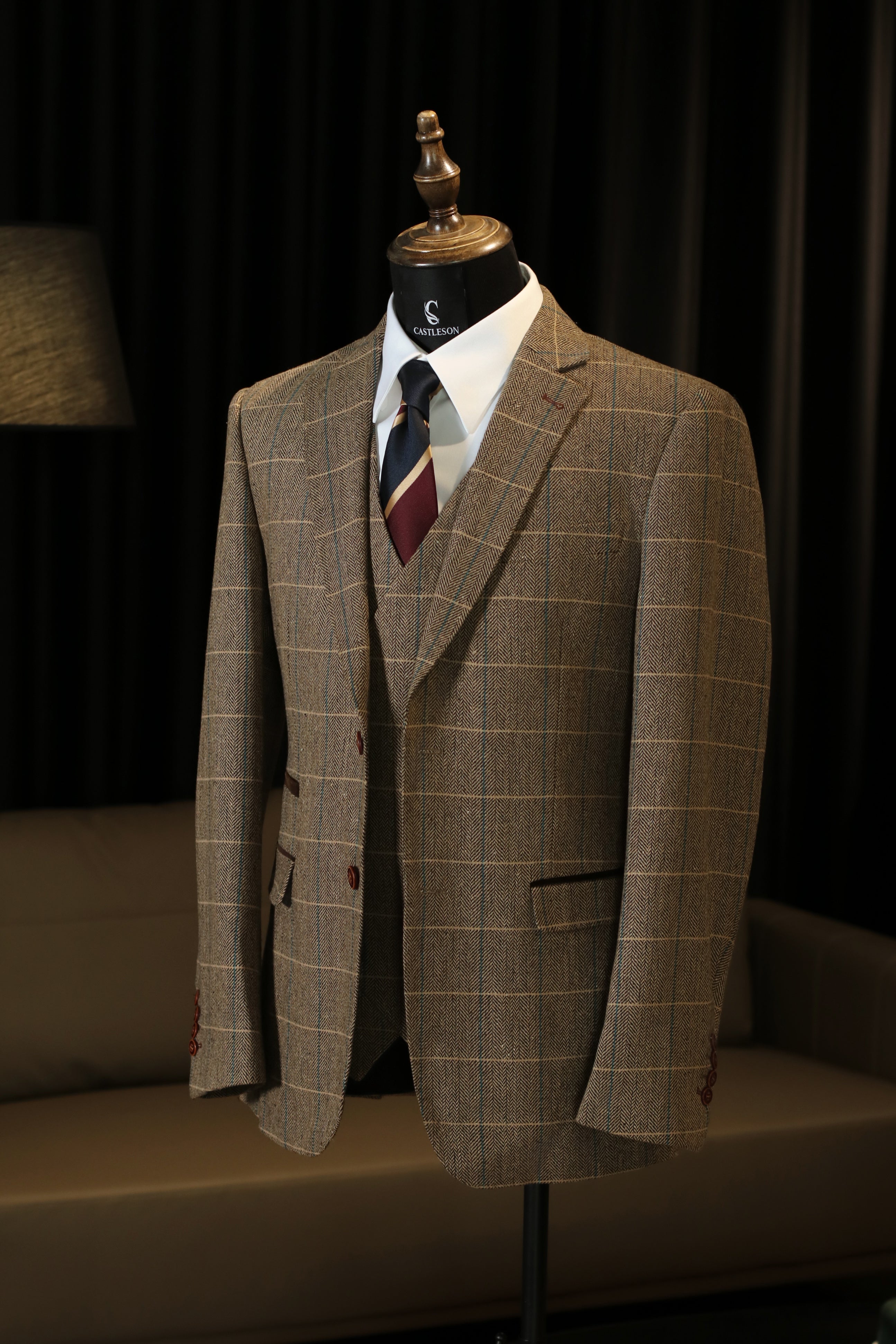 CASTLESON Baron - Costume trois pièces Brun