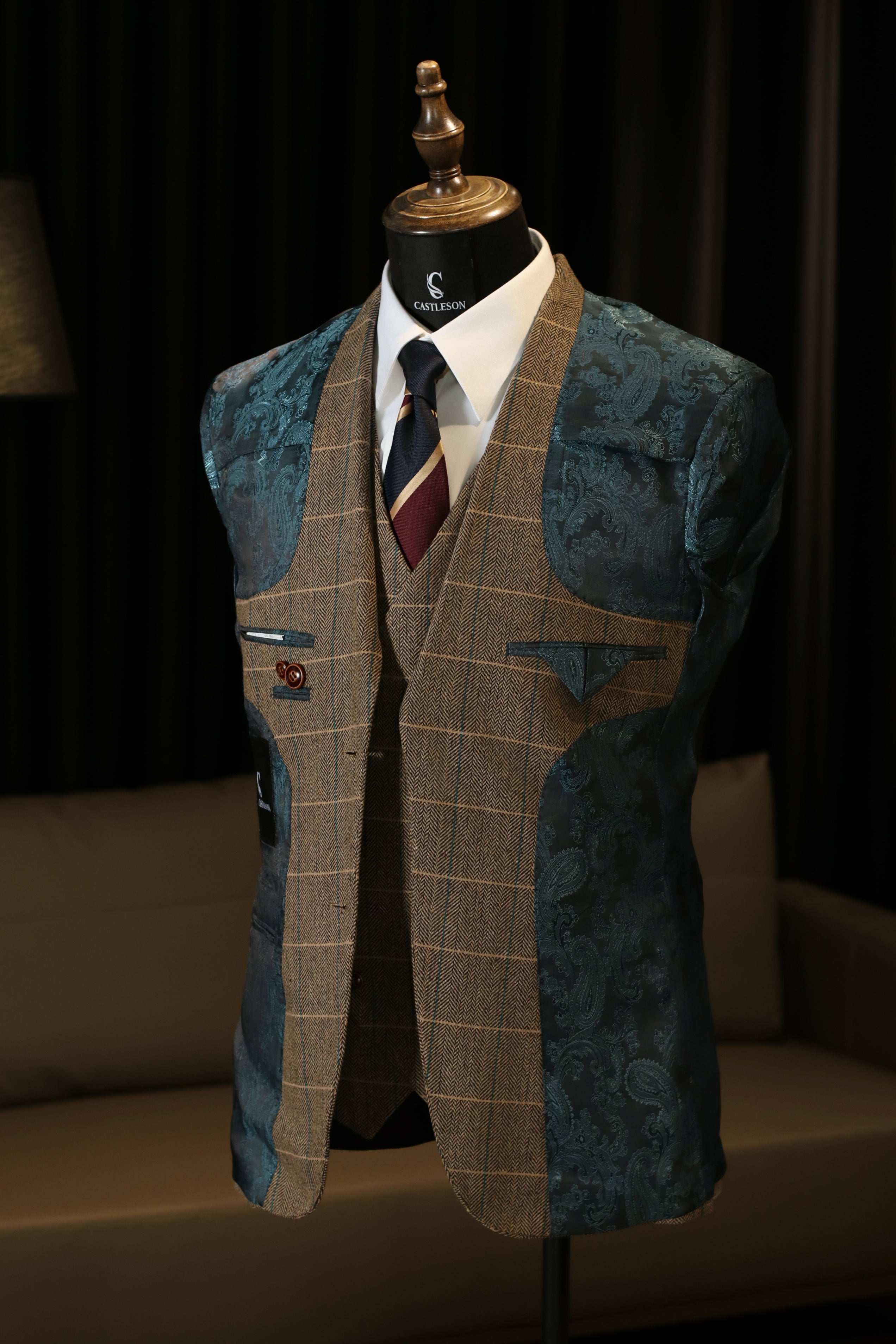 CASTLESON Baron - Costume trois pièces Brun