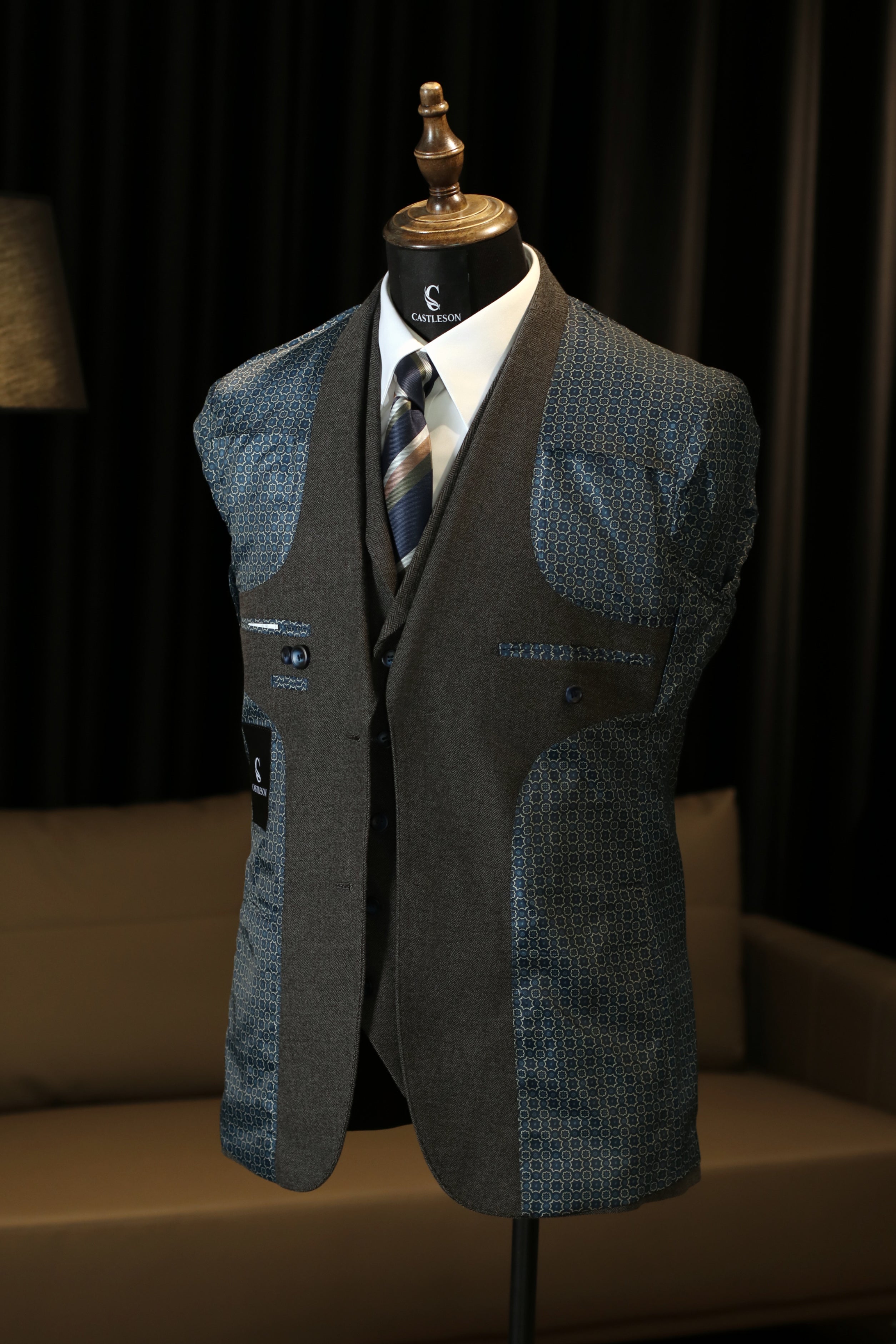 CASTLESON Chief - Costume trois pièces Gris