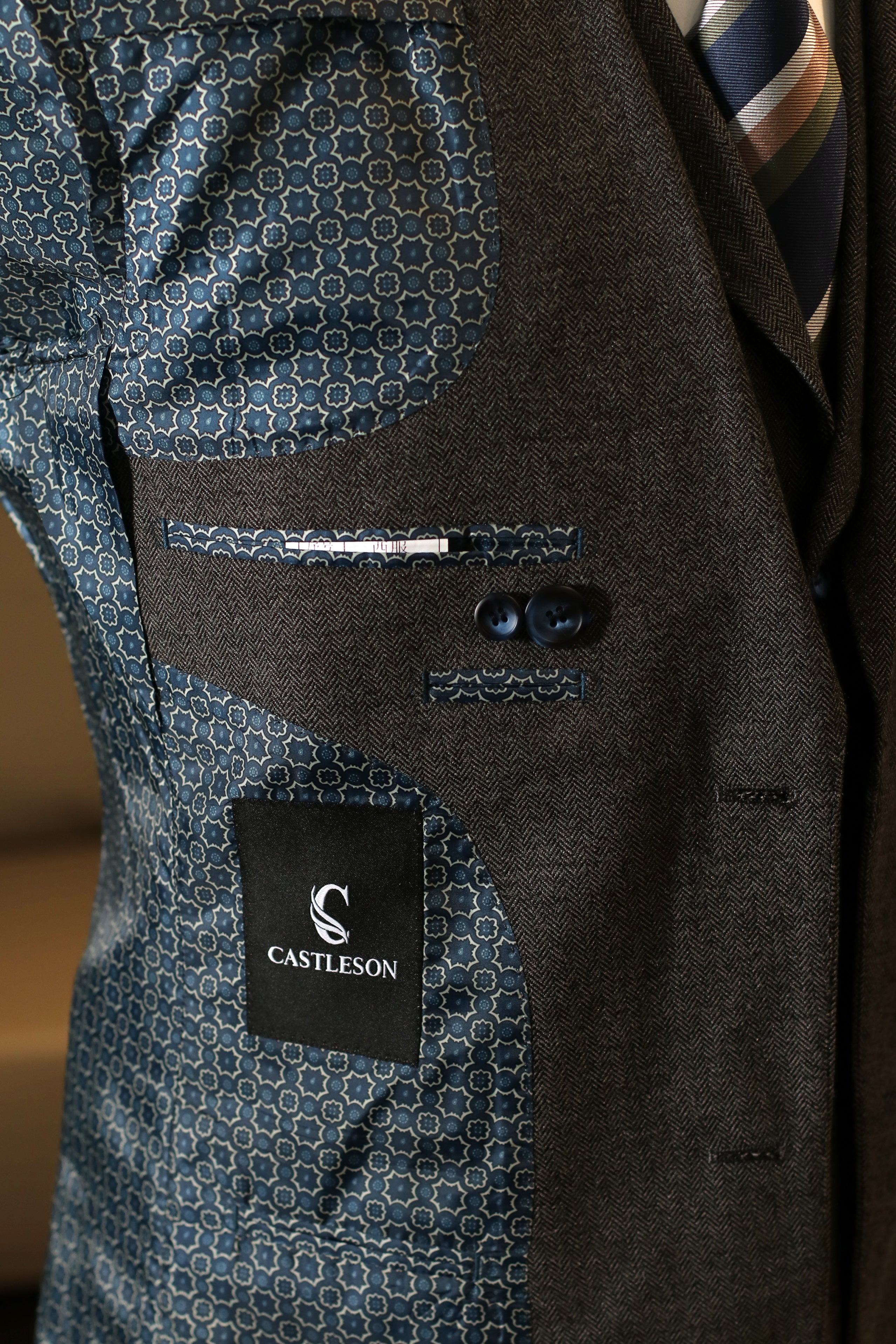 CASTLESON Chief - Costume trois pièces Gris