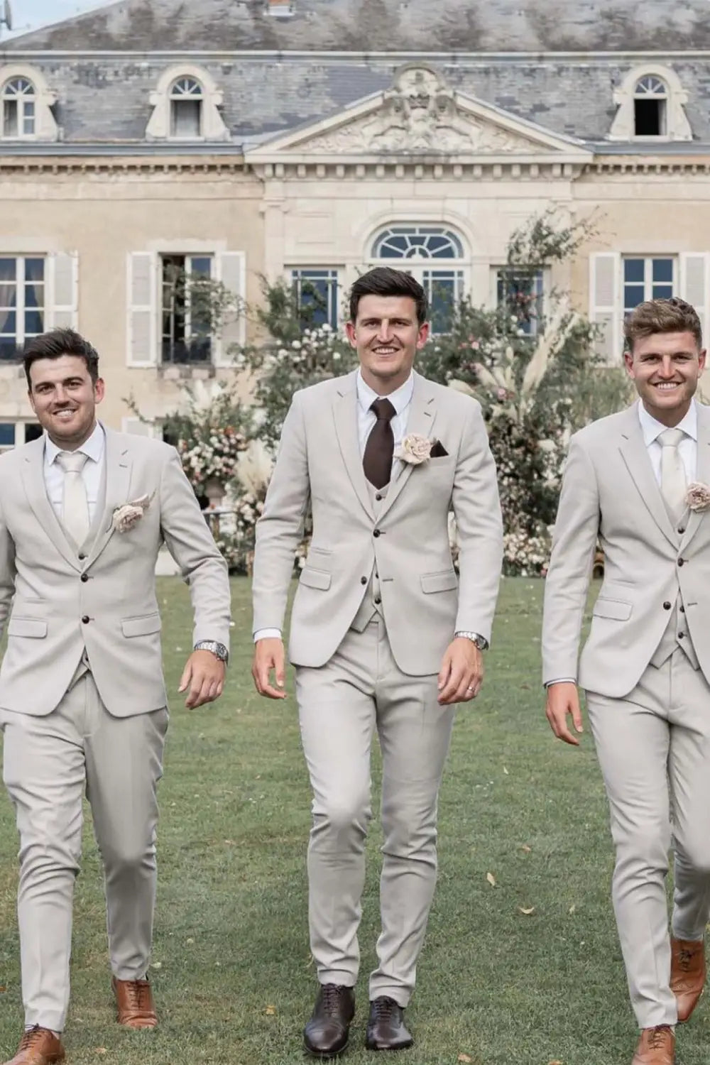 costume de mariage stone gris