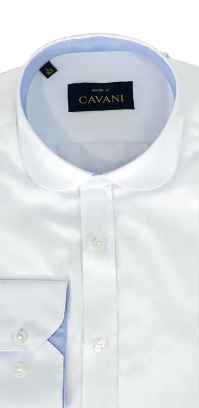 Chemise homme blanche à col rond - Cavani