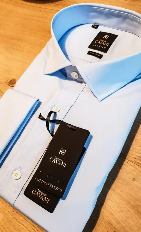 Chemise pour homme Rossi coloris bleu clair - Cavani