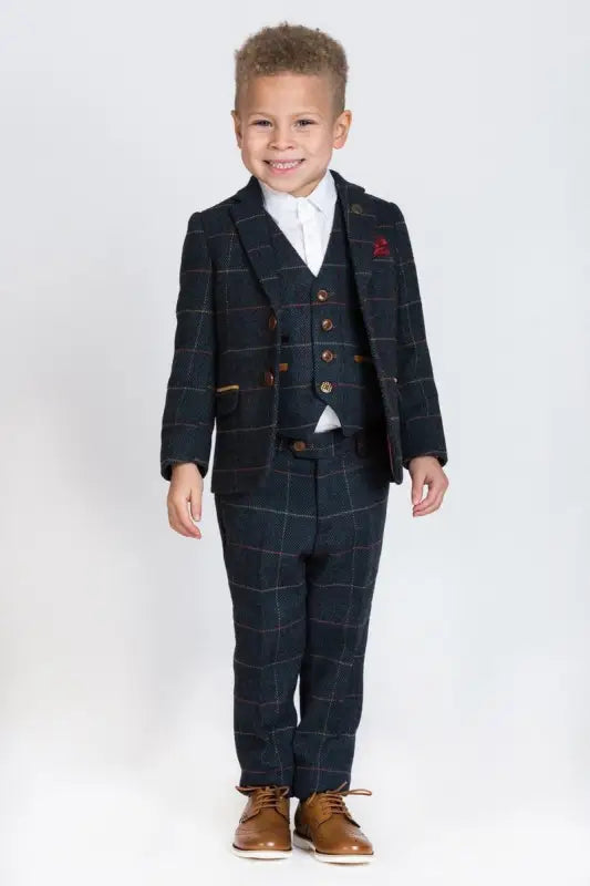 Costume 3 pièces tweed pour enfants Eton - Marc Darcy