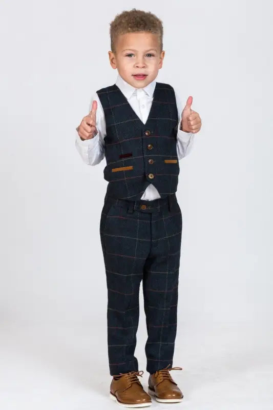 Costume 3 pièces tweed pour enfants Eton - Marc Darcy