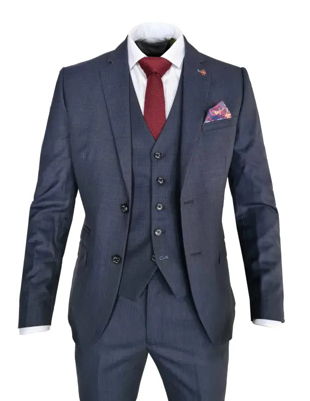 Costume trois pièces bleu marine homme - Cavani Seeba