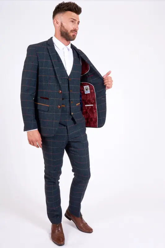 Costume trois pièces homme Tweed Eton - Marc Darcy