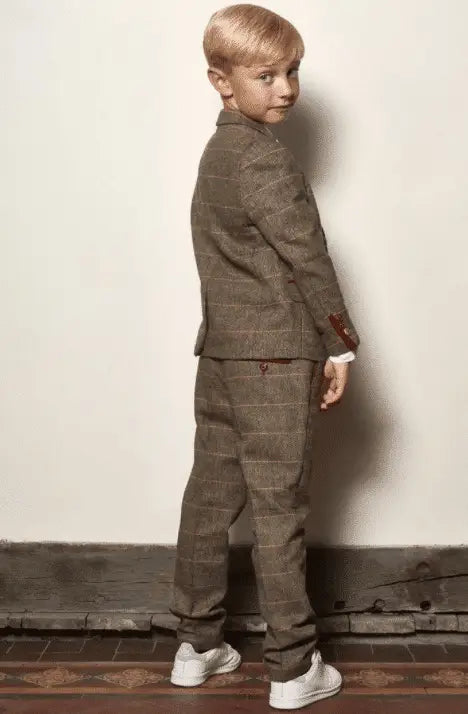 kids-suit-brown-tweed