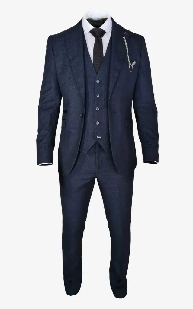 Costume pour homme bleu marine - Cavani Caridi - Driedelig