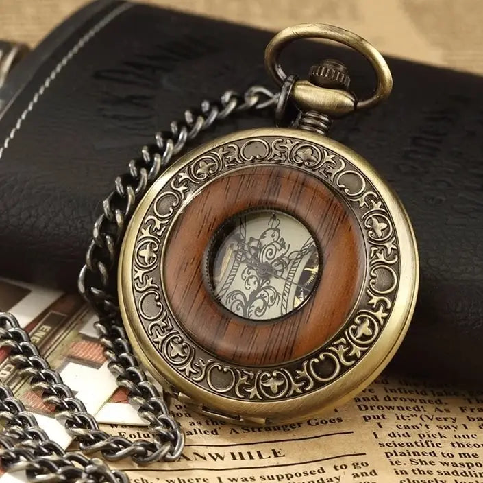 Montre à gousset détails bois Tommy Shelby