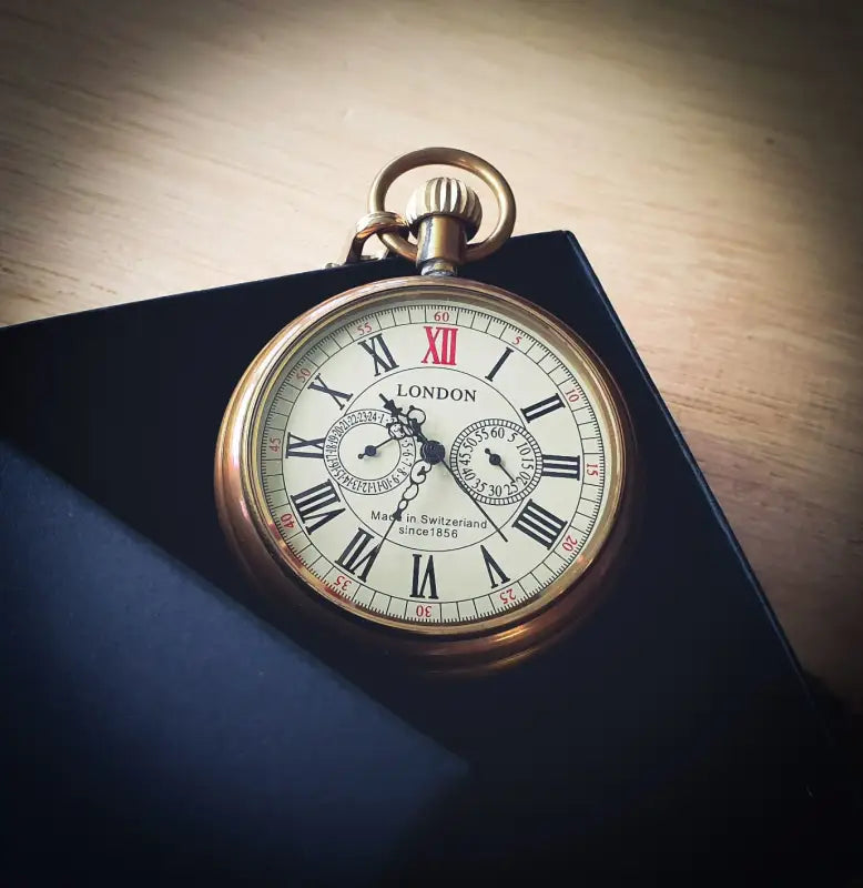 Montre à gousset London coloris bronze vintage