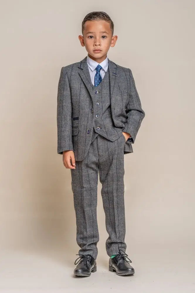 Costume pour enfants Peaky Blinders - Gris marine - Cavani