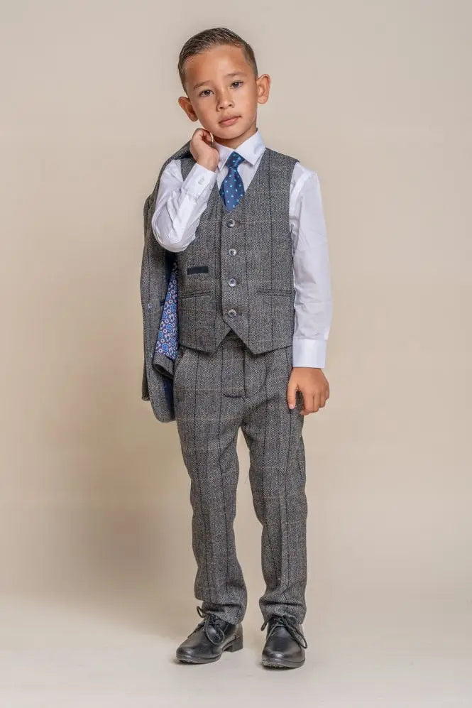 Costume pour enfants Peaky Blinders - Gris marine - Cavani