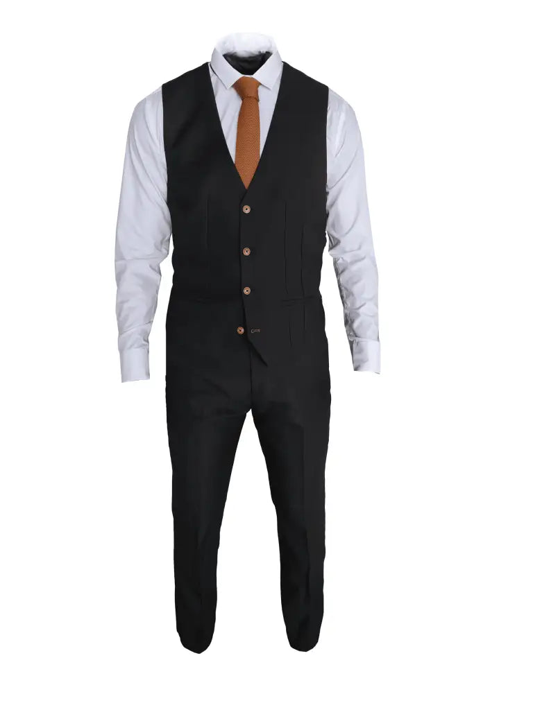 Costume noir - Max single breasted - Costume pour hommes 3